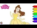 Disney Princess Coloring Book Princess Belle Coloring Page Coloring Disney Princess