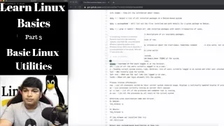 Learn Linux Basics Part 3 Basic Linux Utilities