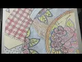 How to color a quilt coloring page