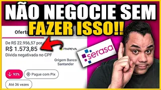 🚨 Serasa Limpa Nome Melhor maneira de negociar dívidas em 2025! NÃO NEGOCIE A SUA DÍVIDA NO SERASA