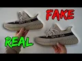 REAL VS FAKE ADIDAS YEEZY BOOST 350 V2 SLATE SNEAKER COMPARISON