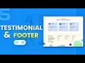 Responsive Testimonial Footer Section with React Tailwind CSS E-Tutor Testimonial Section