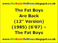 The Fat Boys Are Back (12" Version) - The Fat Boys | 80s Hip Hop Music | 80s Hip Hop Hits