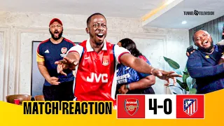 Arsenal 4 0 Atletico Madrid Full Fan Reactions Gabriel Martinelli Gyokeres  Arsenal 4 0 Atletico Madrid Full Fan Reactions Gabriel Martinelli Gyokeres