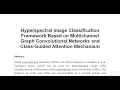 Hyperspectral Image Classification Framework Based on Multichannel Graph Convolutional Networks and
