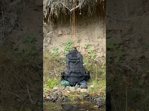 Genius Trick to Retrieve a Backpack From a Steep Slope.