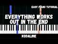 Download Lagu Kodaline - Everything Works Out In The End (Easy Piano Tutorial)