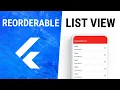 Flutter ReorderableListView Widget