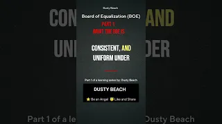 BOE Explained Dusty Beach