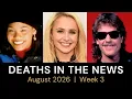 Who Died This Week August 2026 Celebrity Deaths More Hayden Panettiere Frank Beard ZZ Top