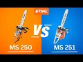 Stihl Chainsaw Comparison MS250 vs MS251 - What s the Difference