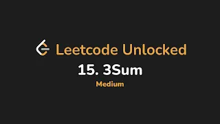 15 3Sum Leetcode Unlocked - Python