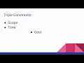 Triple Constraints