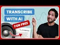 How to transcribe to text for FREE - Riverside s new AI transcription tool