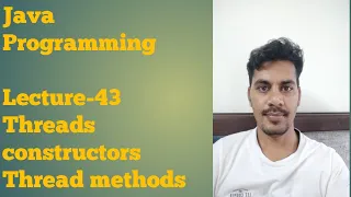 java 43 Thread class methods Thread class constructors sleep join setName setId
