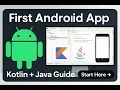 How to Create Your First Android Studio Project Kotlin Java Tutorial for Beginners