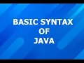 Explanation of java basic syntax in hindi