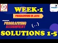 Java in programming-Nptel week 1 Programming assignment 1-5 nptel NPTEL JAVA SOLUTION July 2021