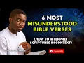 Six Most Misunderstood Bible Verses and How to interpret them in context Pastor Dolapo Lawal