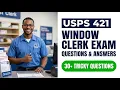 The USPS 421 Window Clerk Exam often called the Sales Services Associate SSA