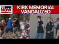 Download Lagu Man arrested for vandalizing Charlie Kirk memorial | LiveNOW from FOX