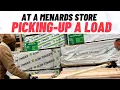 How to Pick up a load from Menards using a pick-up truck and a trailer