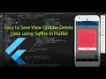 How to save view update delete data from sqflite using flutter
