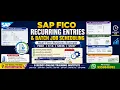 SAP FICO Recurring Entries Creation Batch Job Scheduling Process Real-Time Business Example