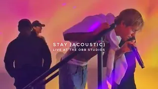 Justin Bieber Stay Acoustic Live At The OBB Studios With The Kid Laroi 