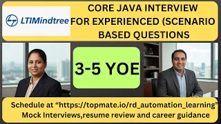 Java Interview Experience at LTI Mindtree Real-Time Questions Answer
