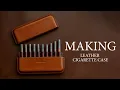 Making leather cigarette case Leather craft