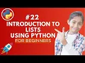 Introduction to Lists in Python Python Tutorial - Day