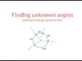 Y610C Finding unknown angles without a protractor