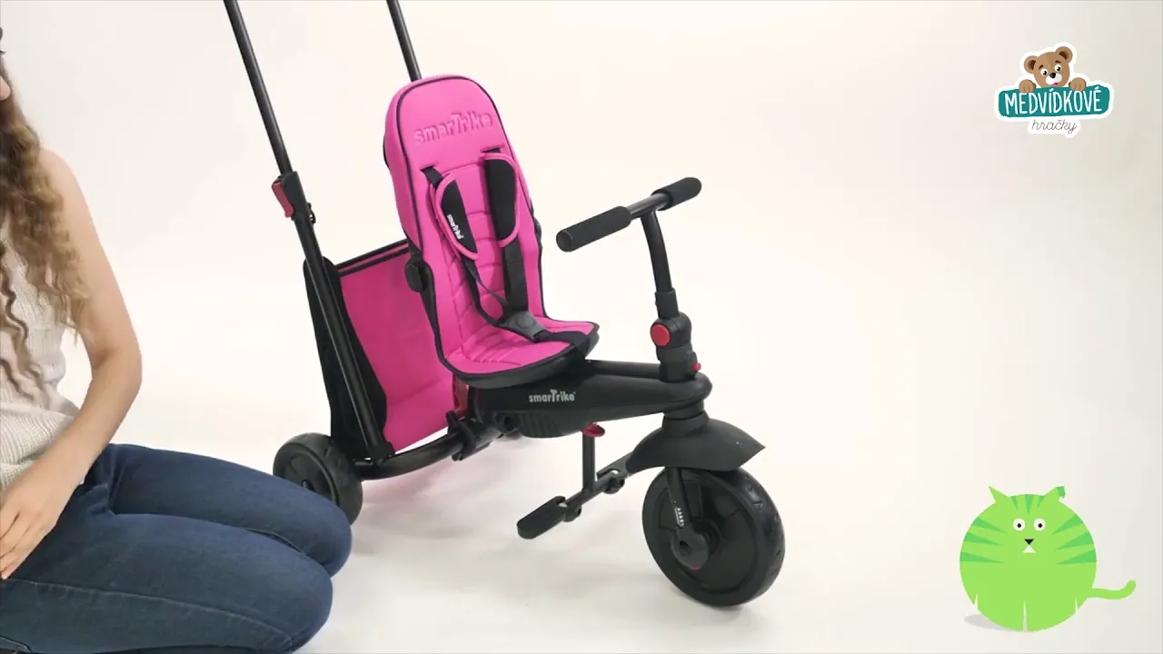 Tříkolky od 10 měsíců - Tříkolka skládací smarTfold 7v1 smarTrike - 6