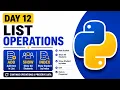 Python List Operations Build a Student Records Program Python Course