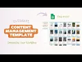 Ultimate Google Sheets Template for Content Management Streamline Your Workflow
