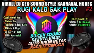 Download (HD MUSIC) DJ CEK SOUND SEJUTA UMAT 🔊 STYLE KARNAVAL HOREG❗ MP3