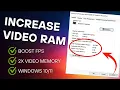 Increase Video RAM in Windows 11/10 | Better FPS Performance