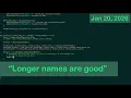Jonathan Blow on naming variables in code