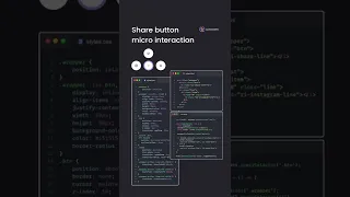 Share Button Animation made with CSS CSS animations CSS effects