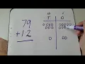 Adding 2 digit numbers with place value disks