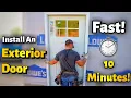 How To Install An Exterior Door In 10 Minutes - Beginners Guide
