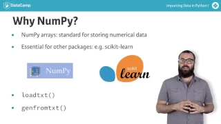 Python NumPy Importing flat files