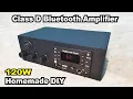 Lagu diy homemade   amplifier with  bluetooth mp3 kit player  | class d  tpa 3116d2 100W module board