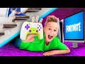 Download Lagu Vlad Built a SECRET Hidden Gaming Room in his House!