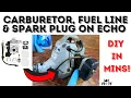 How to Replace Carburetor Fuel Lines and Spark Plugs - Echo SRM-210 Complete Guide