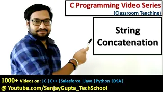 String Concatenation in C language C programming tutorials series