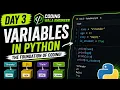 Python Variables Explained for Beginners Day 3 Learn Python from Scratch