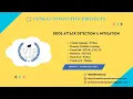 DDOS ATTACK DETECTION MITIGATION VENKAT INNOVATIVE PROJECTS IEEE HYDERABAD APPLICATION