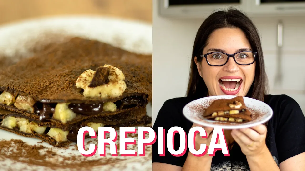 A MELHOR CREPIOCA DE CHOCOLATE QUE VOCÊ JÁ COMEU! RECEITA PARA MATAR A VONTADE DE DOCE
